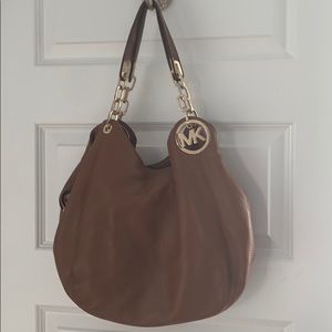 MK Brown Leather Purse